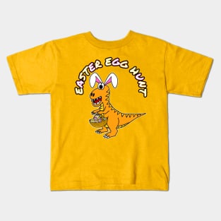 Easter Egg Hunt Dinosaur Bunny Eggs Kids T-Shirt